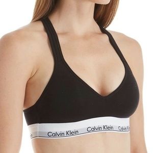 NWT Calvin Klein Cotton Cross Strap Lift Bralette